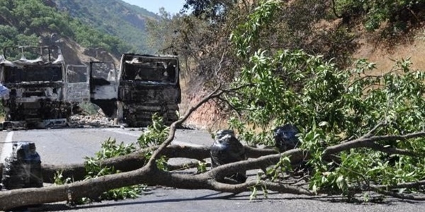 Tunceli-Erzincan yolu 6 gndr kapal