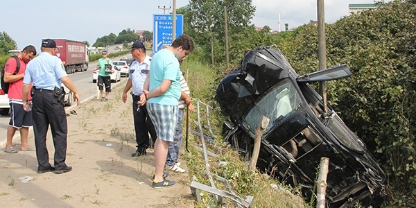 Giresun'da kaza: 1 ölü, 3 yaralı