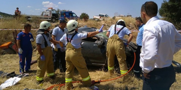 Balıkesir'de trafik kazası: 1 ölü, 3 yaralı
