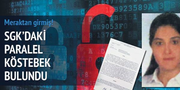 SGK'daki paralel köstebek bulundu
