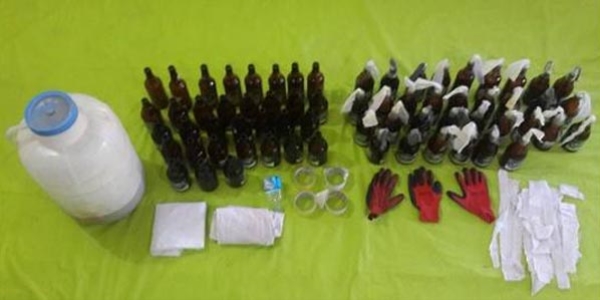 Diyarbakır'da 33 molotofkokteyli ele geçirildi