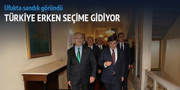 Tükiye erken seçime gidiyor