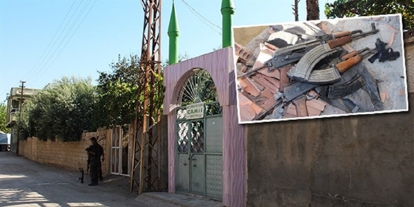 Terör örgütü camiyi 'üs' yapmış
