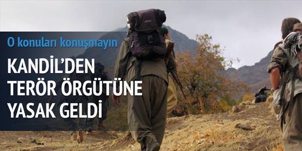Kandil'den telsiz yasağı