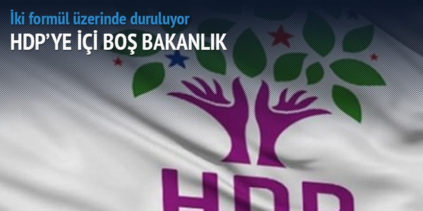 HDP'ye ii bo bakanlk verilecek
