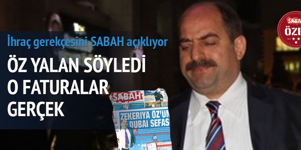 Zekeriya Öz'ün ihraç edilme nedeni