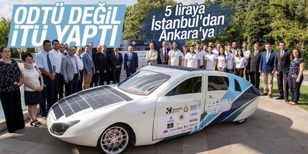 İTÜ ilk güneş enerjili yerli otomobil üretti