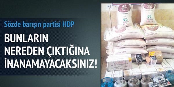 HDP'li başkan adayının işyeri cephanelik gibi