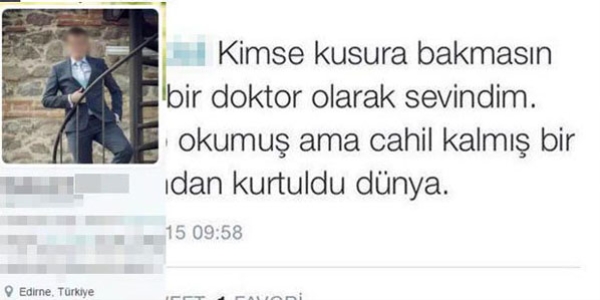 Meslektaşının öldürülmesine sevinen doktora soruşturma