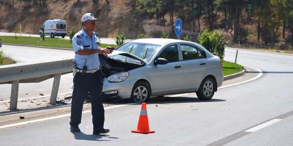 Bilecik'te polis arac kaza yapt: 1 yaral