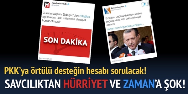 Savcılıktan Hürriyet ve Zaman'a soruşturma