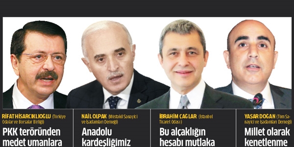 İş dünyasından teröre lanet