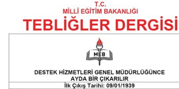 Eyll ay tebliler dergisi yaymland