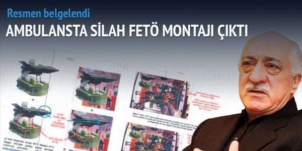 'Ambulans'ta silah' montaj çıktı