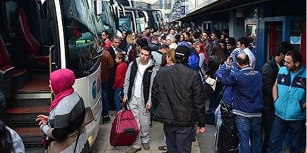 Otobüs biletlerinin büyük kısmı tükendi
