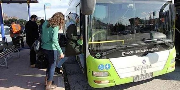 Kocaeli'de otobüsler 7 gün ücretsiz