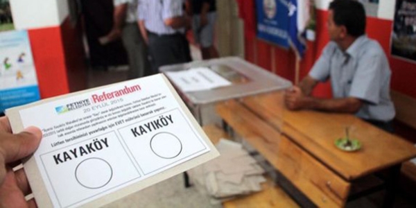 Köyün isim değişikliği için referanduma gidildi