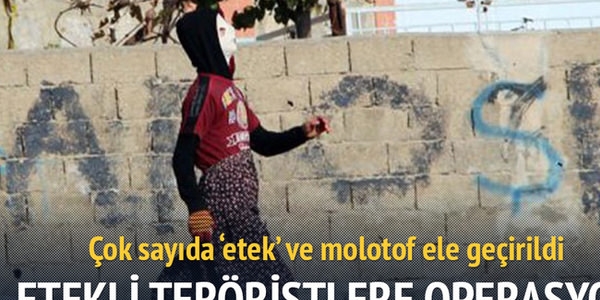 Etekli teröristlere baskın