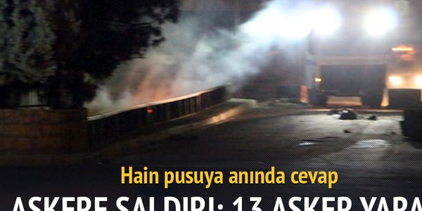 Askeri araca bombalı saldırı: 24 yaralı