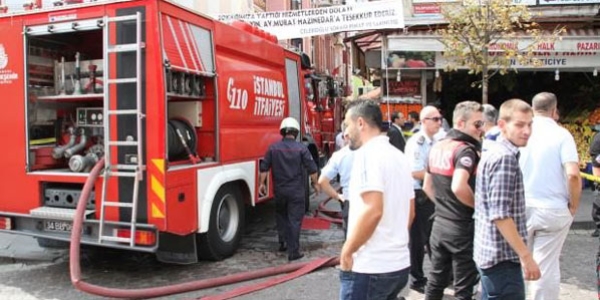 HDP Beşiktaş İlçe Binası'nda yangın