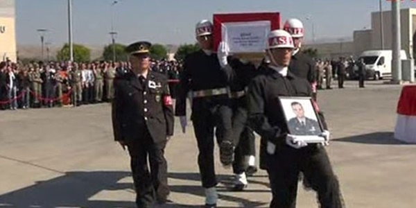 Şehit binbaşı Güzel için tören düzenlendi