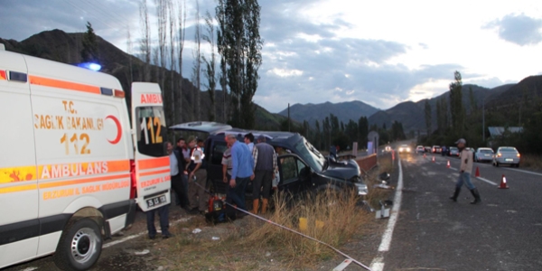 Erzurum'da trafik kazası: 3 ölü, 1 yaralı