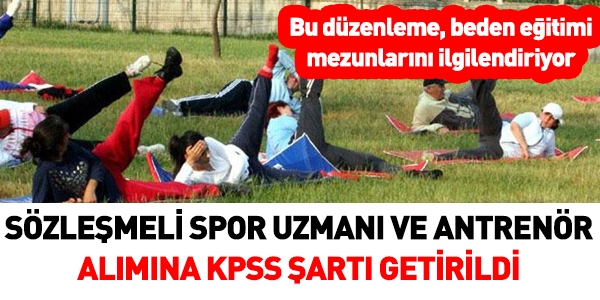 Kimler, sözleşmeli spor uzmanı ve antrenörü olabilir?