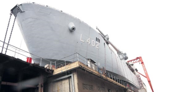 Özel sektör imzalı en büyük harp gemisi denize iniyor
