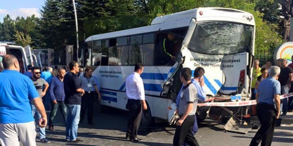 Ankara'da yine zel halk otobs kazas: 12 yaral