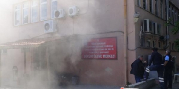 Keşan Devlet Hastanesi'nde yangın çıktı