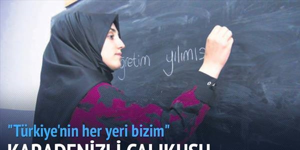 Kars'ta Karadenizli bir çalıkuşu