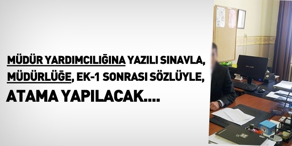 MEB, müdür yardımcılığı için yazılı sınav şartı getirdi