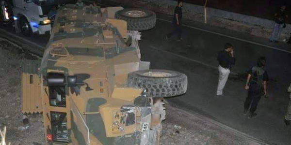 rnak'ta askeri ara kaza yapt: 13 yaral