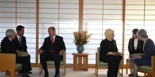 Cumhurbakan Erdoan, Japon mparatoru ile grt