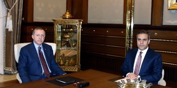 Cumhurbaşkanı, MİT Müsteşarı Fidan'ı kabul etti