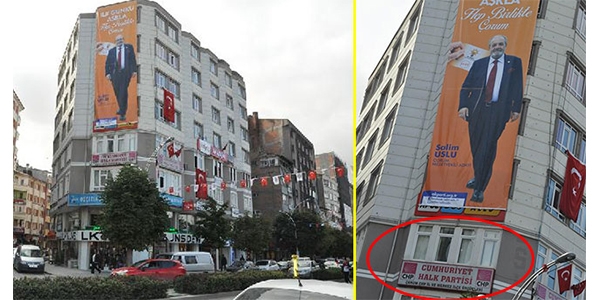 CHP'lileri kızdıran afiş