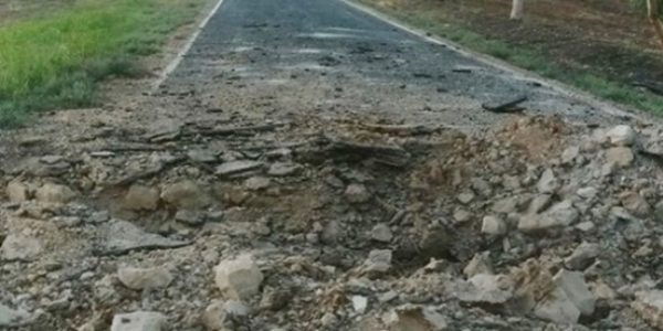 Mardin'de yola döşenen patlayıcı infilak ettirildi