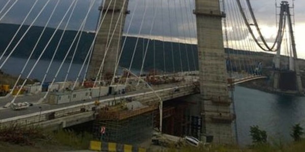 3. köprüde son 535 metre