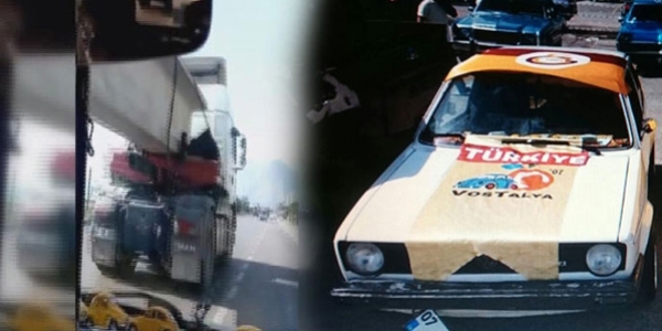 Otomobille TIR'ın altından geçen sürücüye ceza