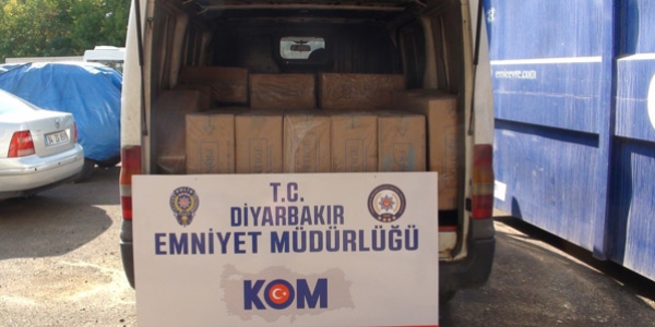 Diyarbakır'da 3 milyon TL değerinde kaçak sigara yakalandı