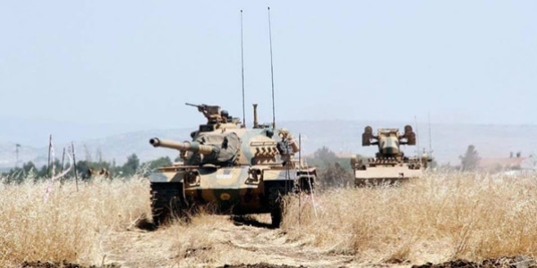Tanklar ve zırhlı araçlar sınır hattından kuş uçurmuyor