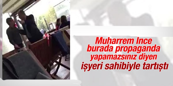 Muharrem nce'nin esnaf ziyareti olayl bitti