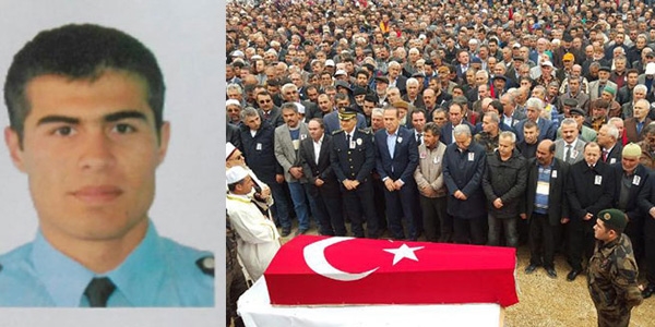 Şehit polis memuru Özkan, memleketinde toprağa verildi