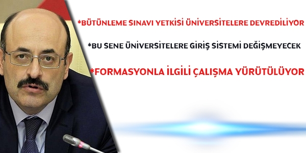 YÖK bütünleme sınavı yetkisini devrediyor