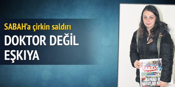 Doktor gazete dağıtıcısını darp etti iddiası!