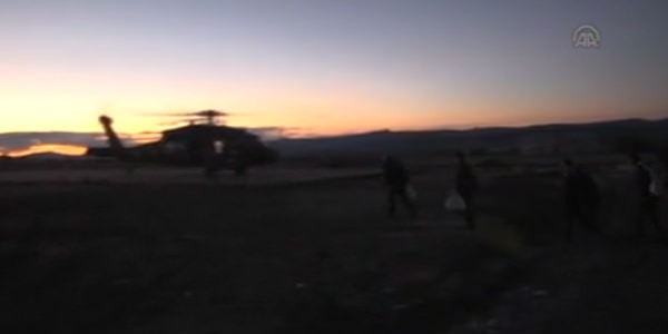 İki ilde oy pusulaları askeri helikopterle taşındı