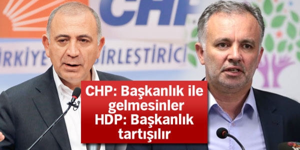 HDP: Başkanlık sistemini tartışmaya hazırız