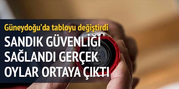 Sandık güvenliği sağlandı gerçek oylar ortaya çıktı