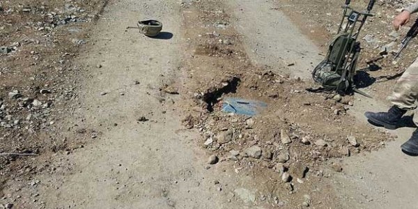 Gaziantep'te bulunan el yapımı patlayıcı imha edildi