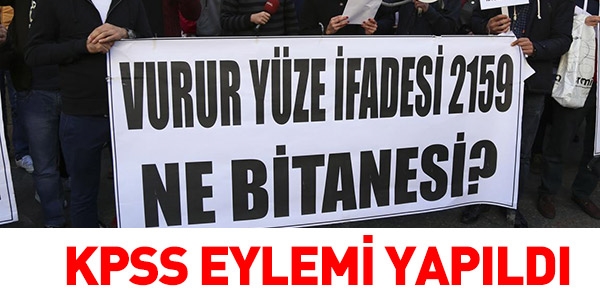 KPSS eylemi DPB önünde yapıldı